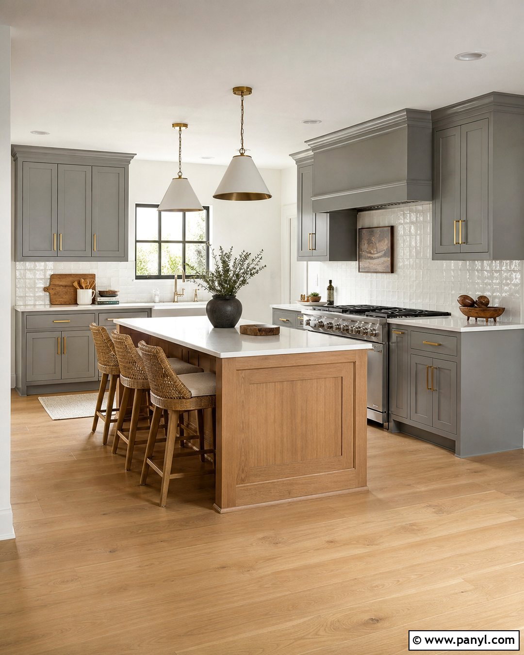 Warm White Walls With Grey Kitchen Cabinets - 30 Grey Kitchen Cabinets Wall Color Ideas
