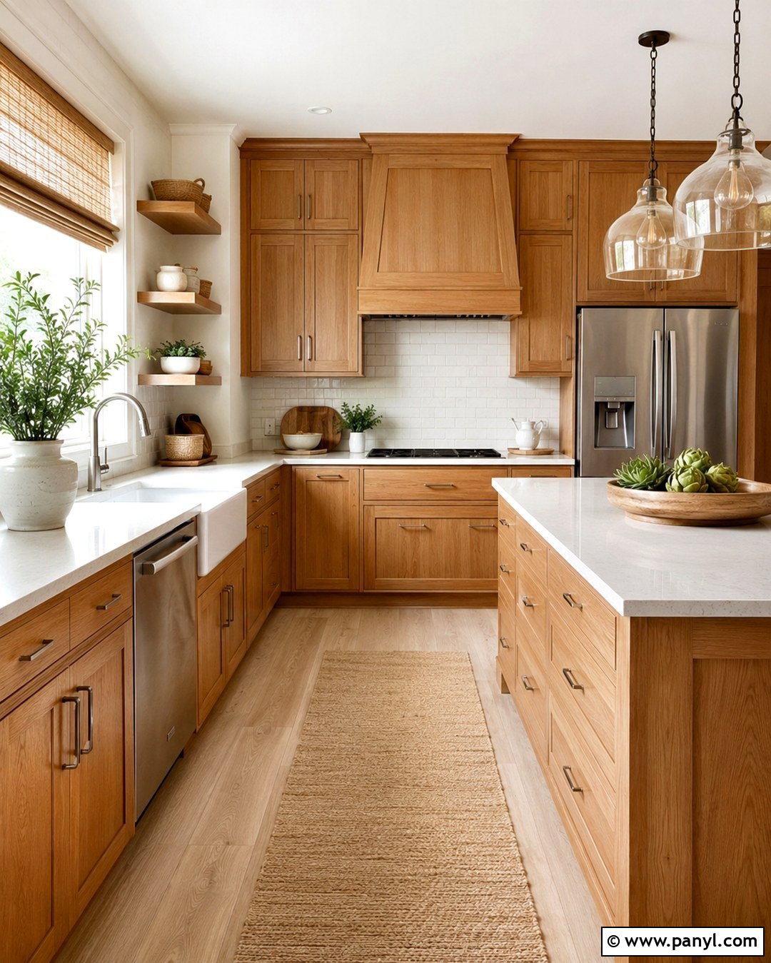 Warm White Walls With Honey Oak Cabinets - 20 Honey Oak Cabinets Wall Color Ideas