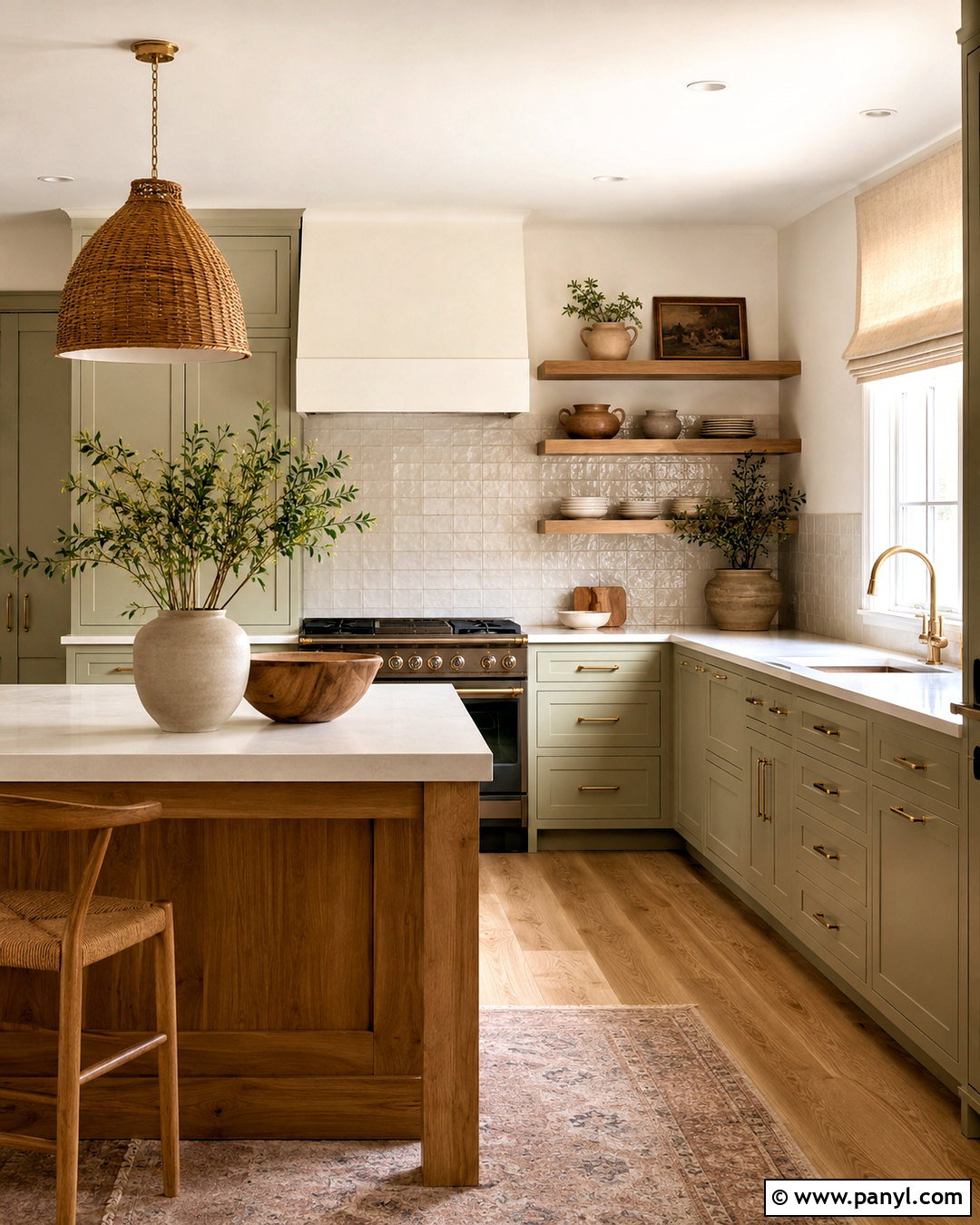 Warm White Walls With Sage Green Cabinets - 35 warm white walls