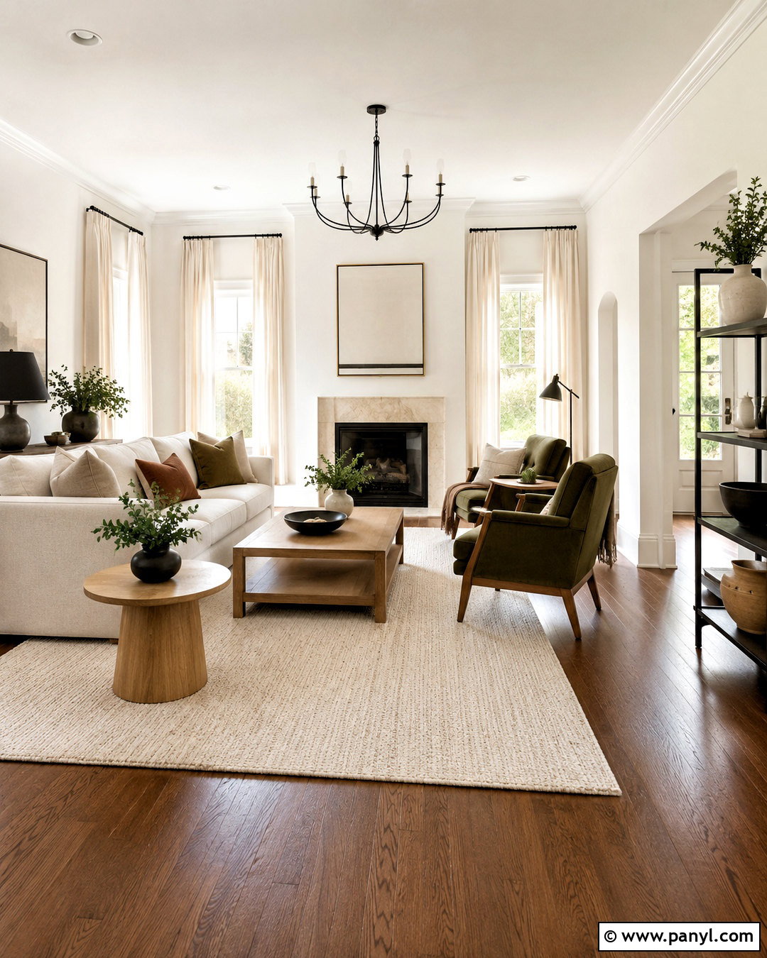 Warm White Walls - 20 Wall Colors To Match Dark Wood Floors