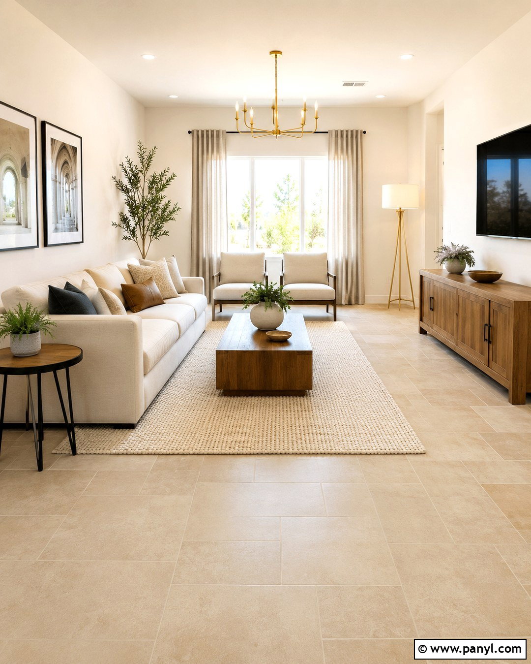 Warm White With Beige Tile - 20 Colors That Go With Beige Tile Ideas