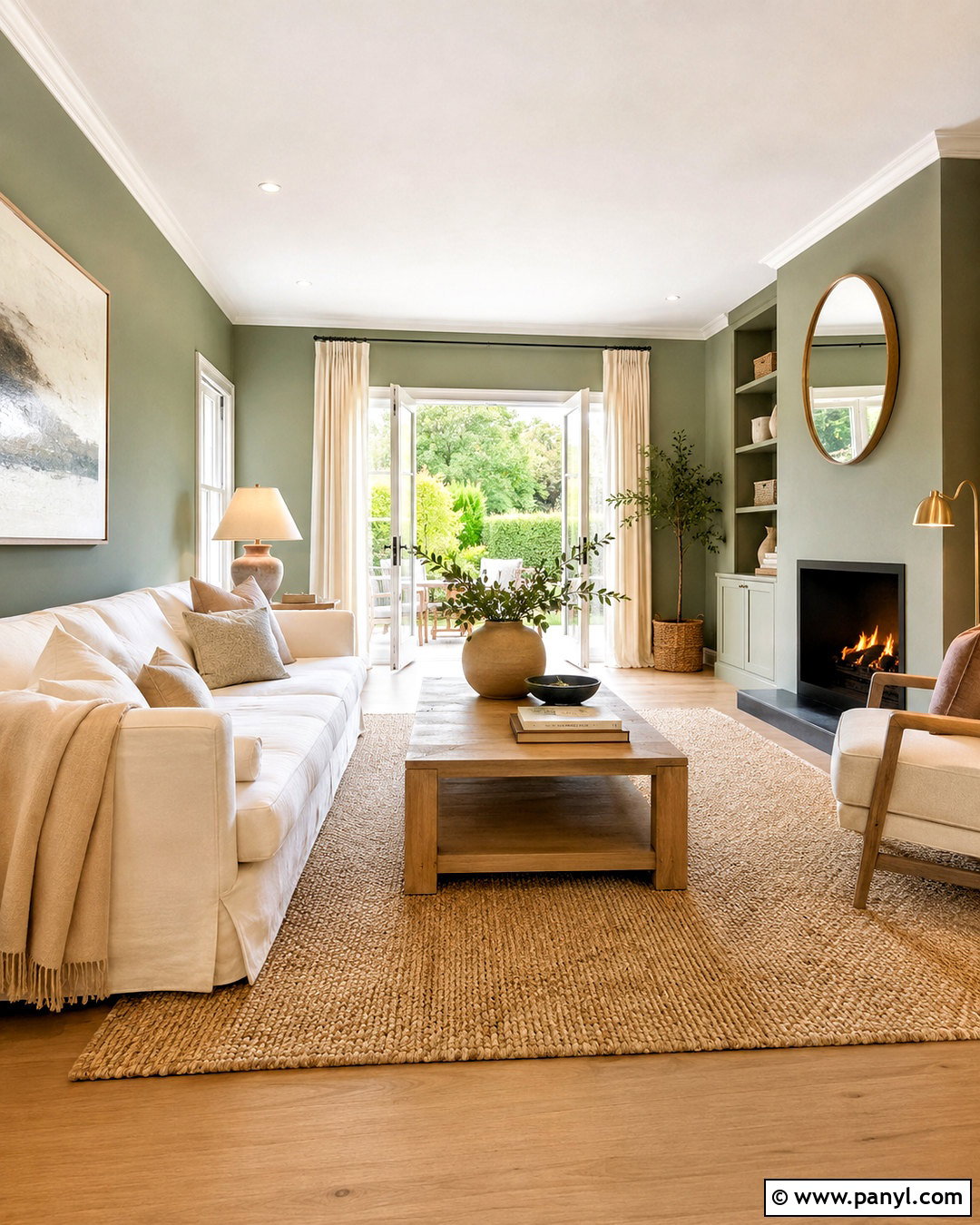 Warm White With Green Walls - 20 What Colour Goes With Green Walls