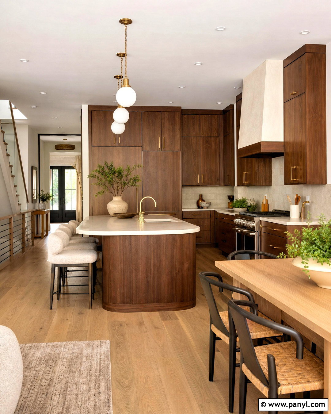 Warm Wood Open Kitchen - 20 open kitchen ideas