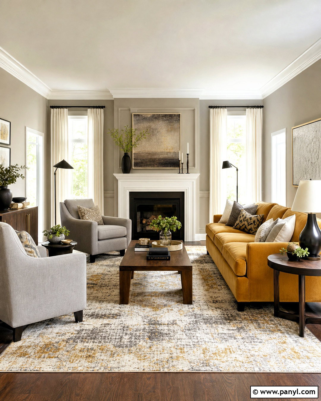Warm Yellow And Gray Living Room - 20 warm yellow living room ideas