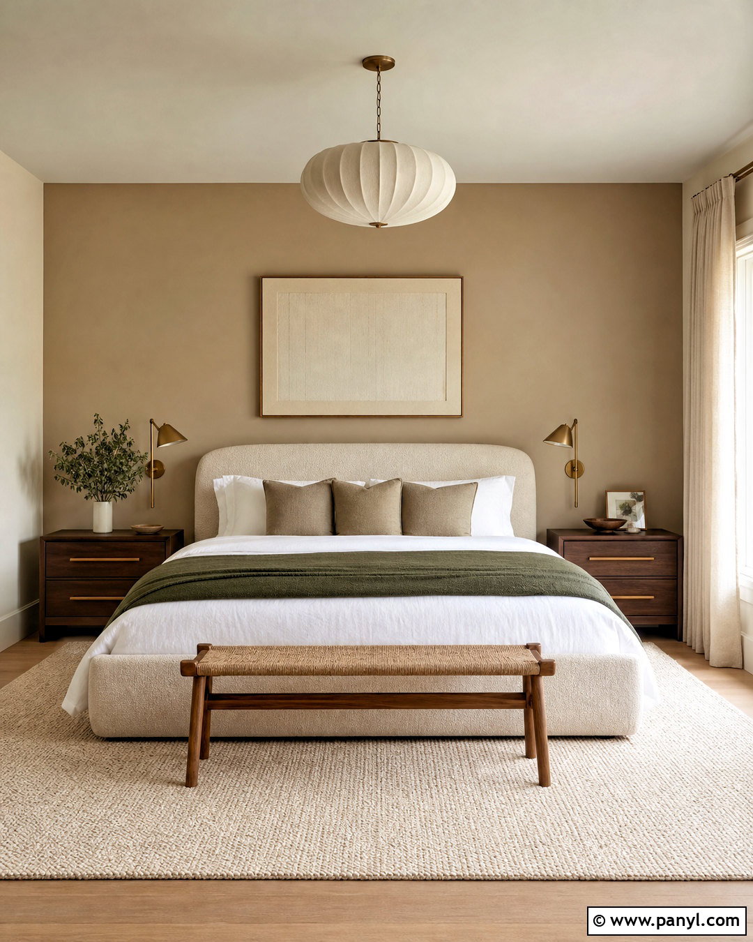 Warmstone Beige Primary Bedroom - 20 asian paint beige color ideas