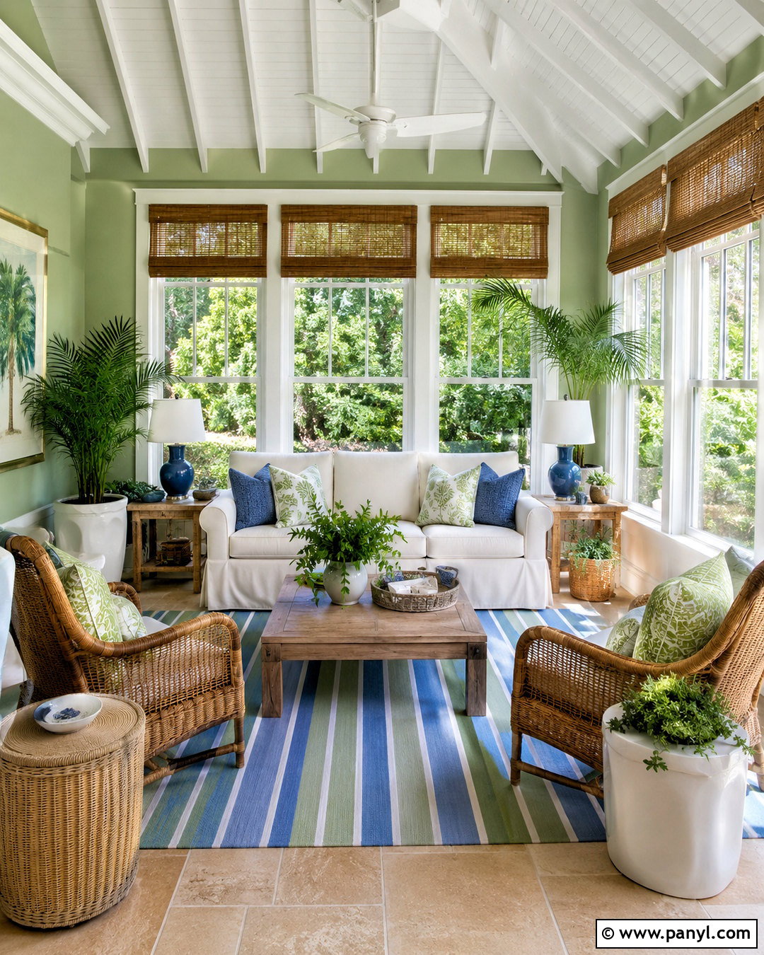 Water Garden Sunroom - 20 magnolia green paint colors