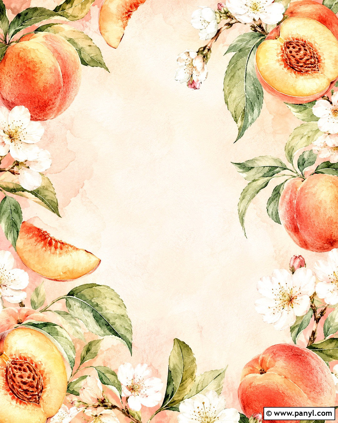 Watercolor Peach Fruit Wallpaper - 20 pink peach aesthetic wallpaper ideas