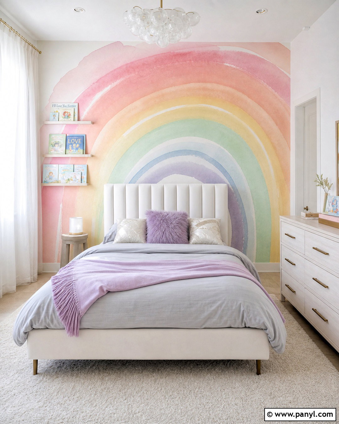 20 Rainbow Mural Kids Room DIY Ideas for Fun, Playful Spaces