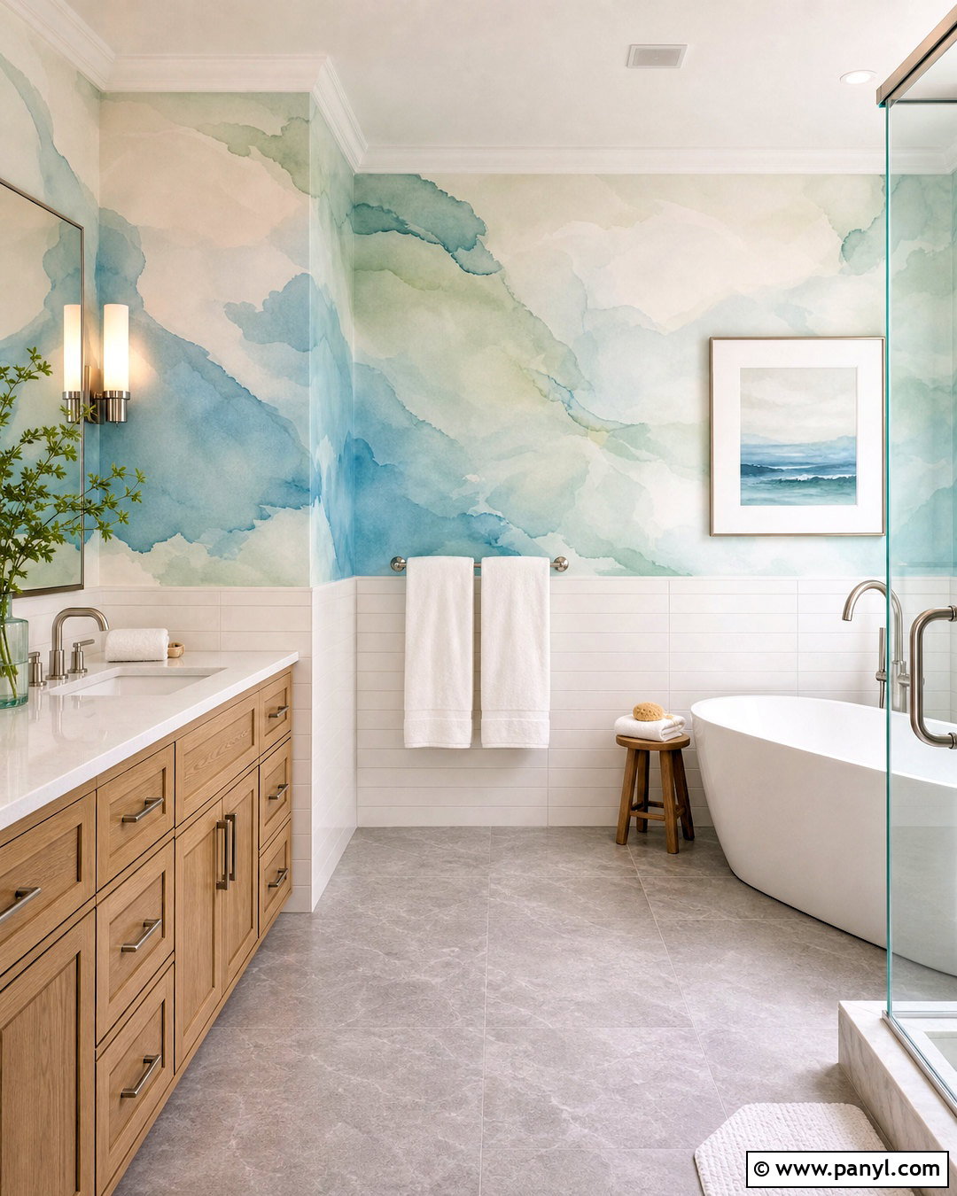 Watercolor Wall Paint Design - 20 unique wall paint designs