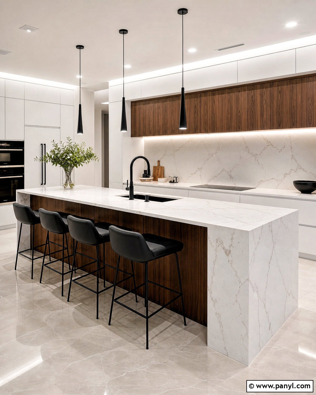 Waterfall Kitchen Island - 20 kitchen island ideas