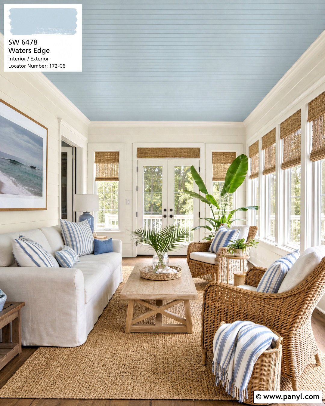 Waters Edge Ceiling With Neutral Walls - 20 waters edge benjamin moore ideas