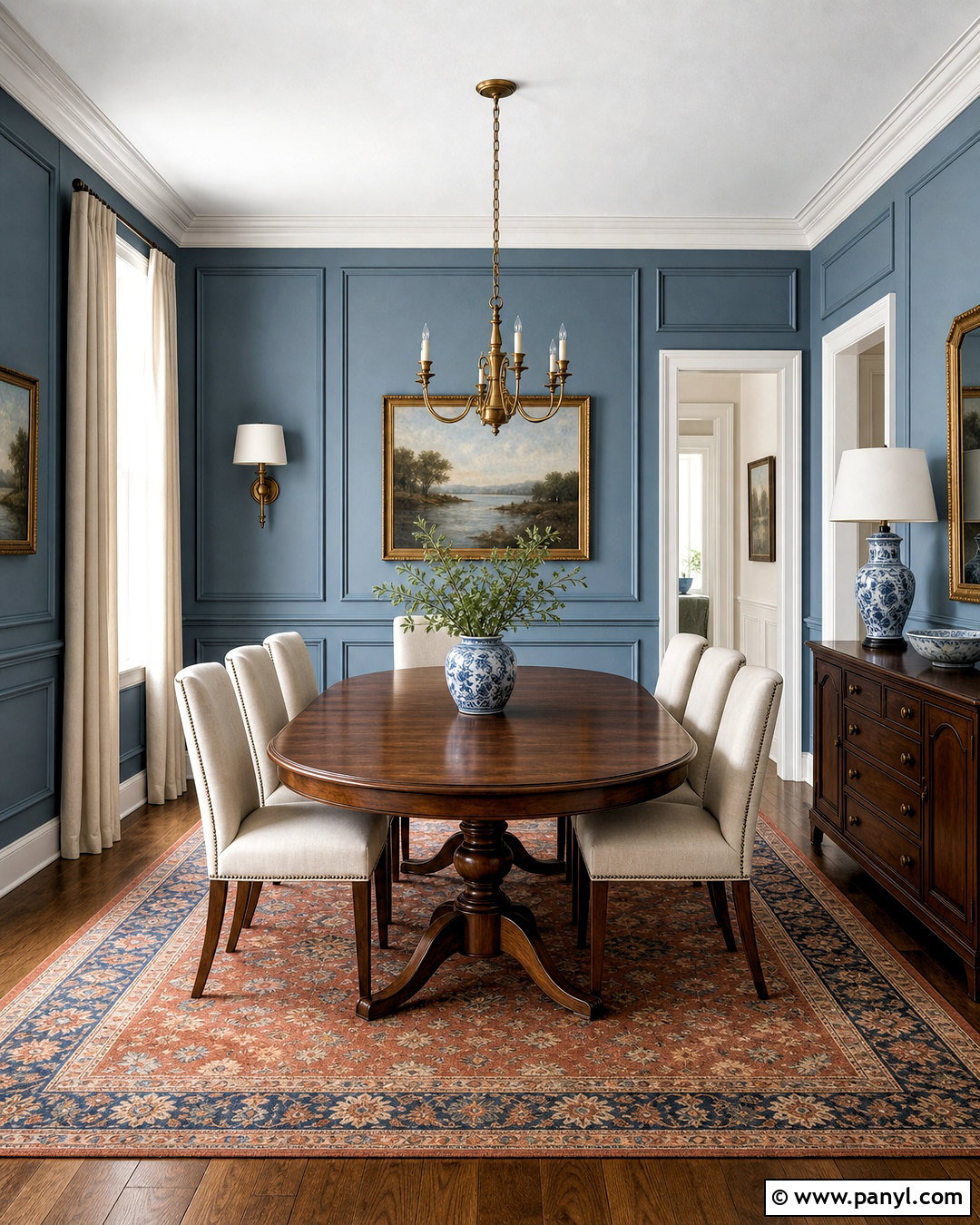 Waters Edge Dining Room With Picture Molding - 20 waters edge benjamin moore ideas
