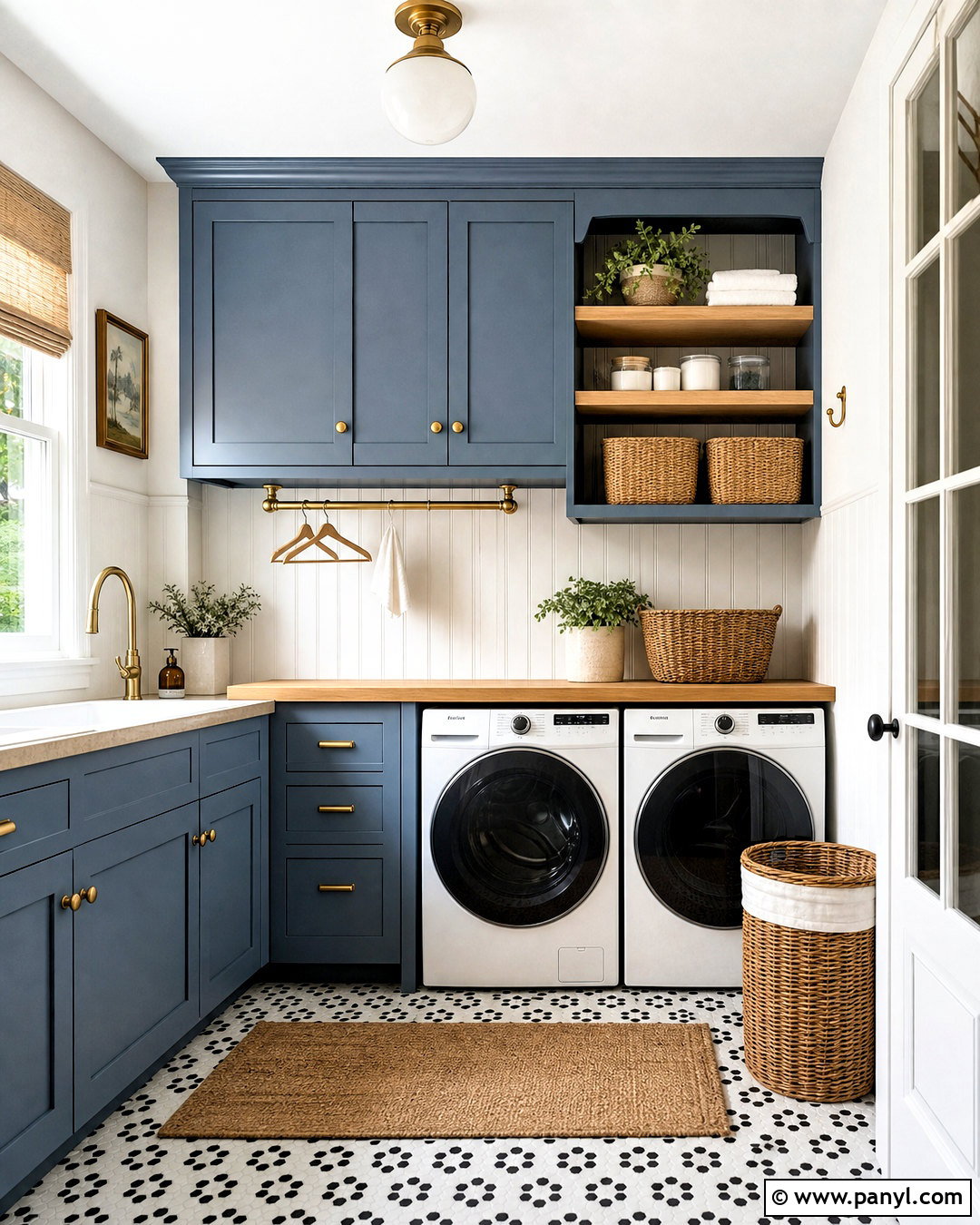 Waters Edge Laundry Room With Butcher Block - 20 waters edge benjamin moore ideas
