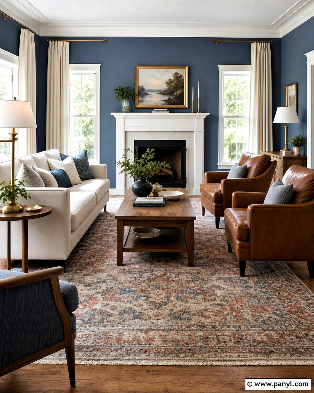 Waters Edge Living Room With White Trim - 20 waters edge benjamin moore ideas