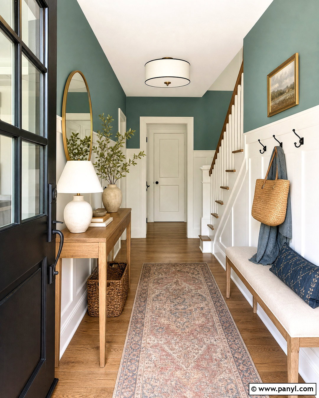 Watery Entryway With Board And Batten - 20 watery sherwin williams ideas