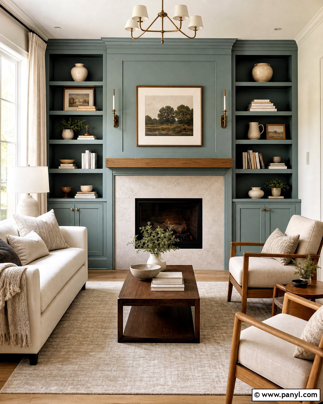 Watery Fireplace With White Walls - 20 watery sherwin williams ideas