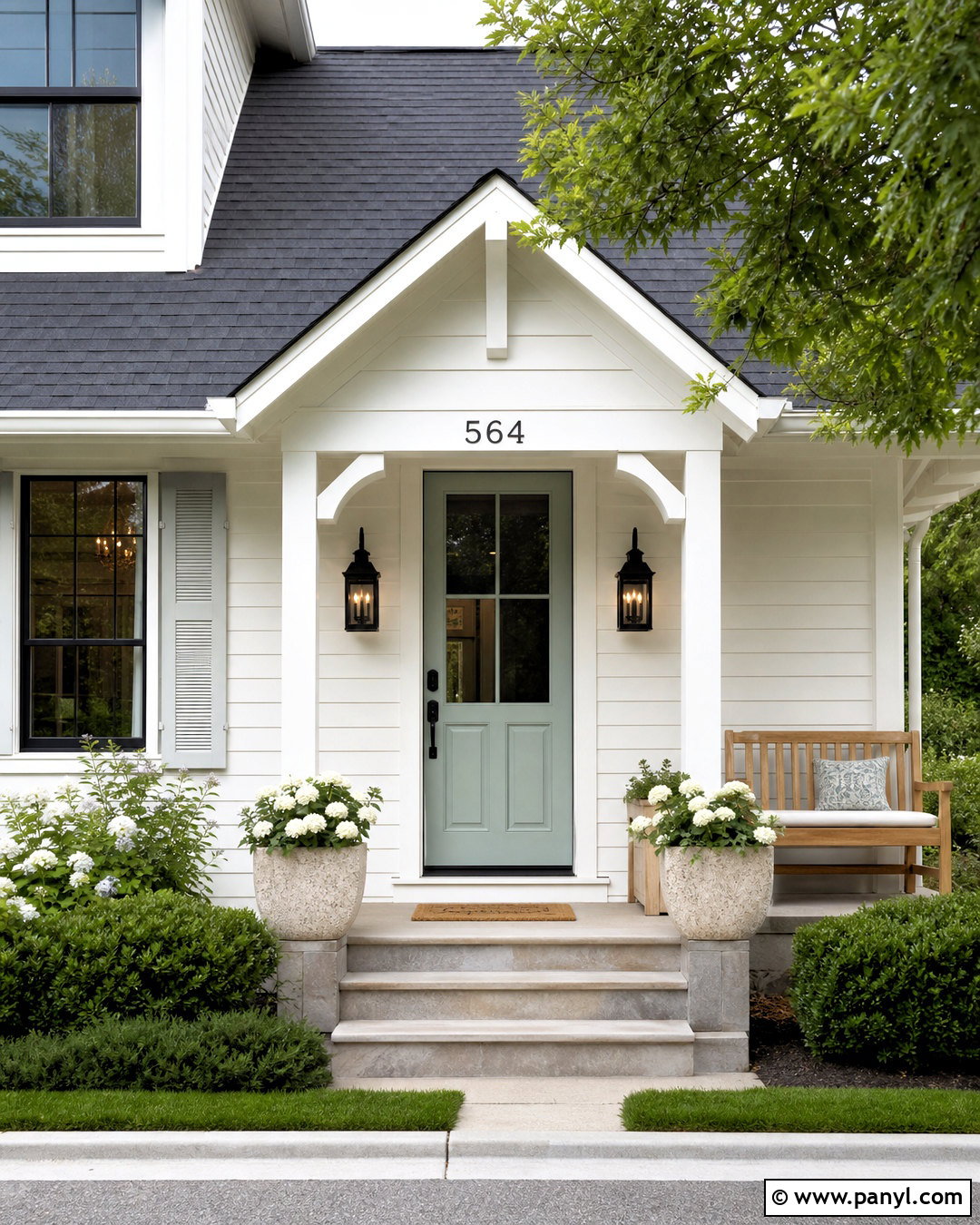 Watery Front Door With White Siding - 20 watery sherwin williams ideas
