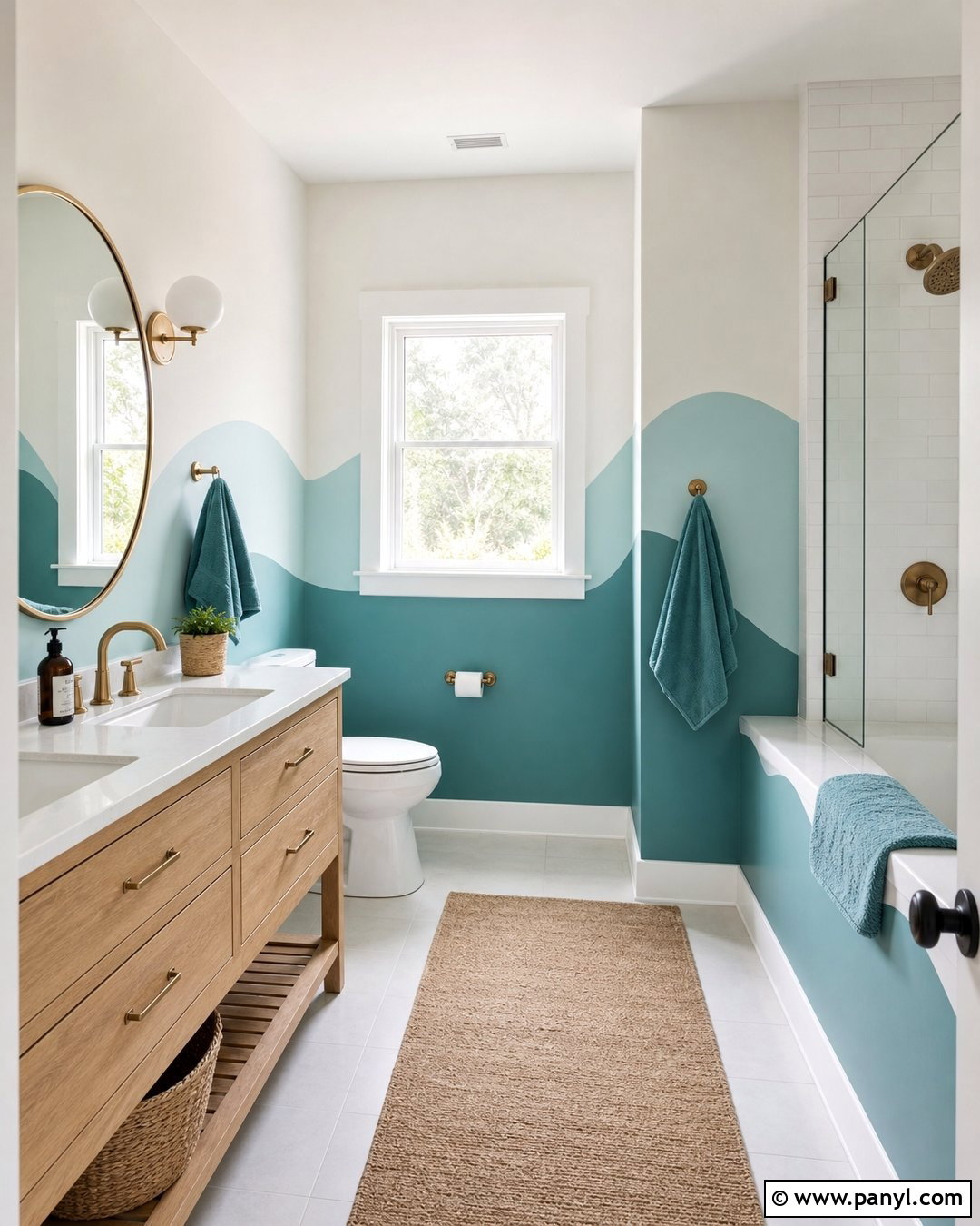 Wave Wall Paint - 35 decorative wall paint ideas