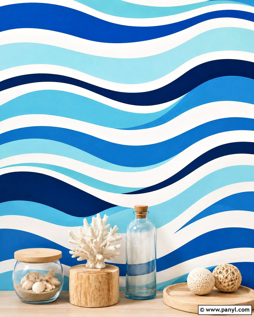 Wavy Blue Stripes Background - 20 blue stripes background ideas