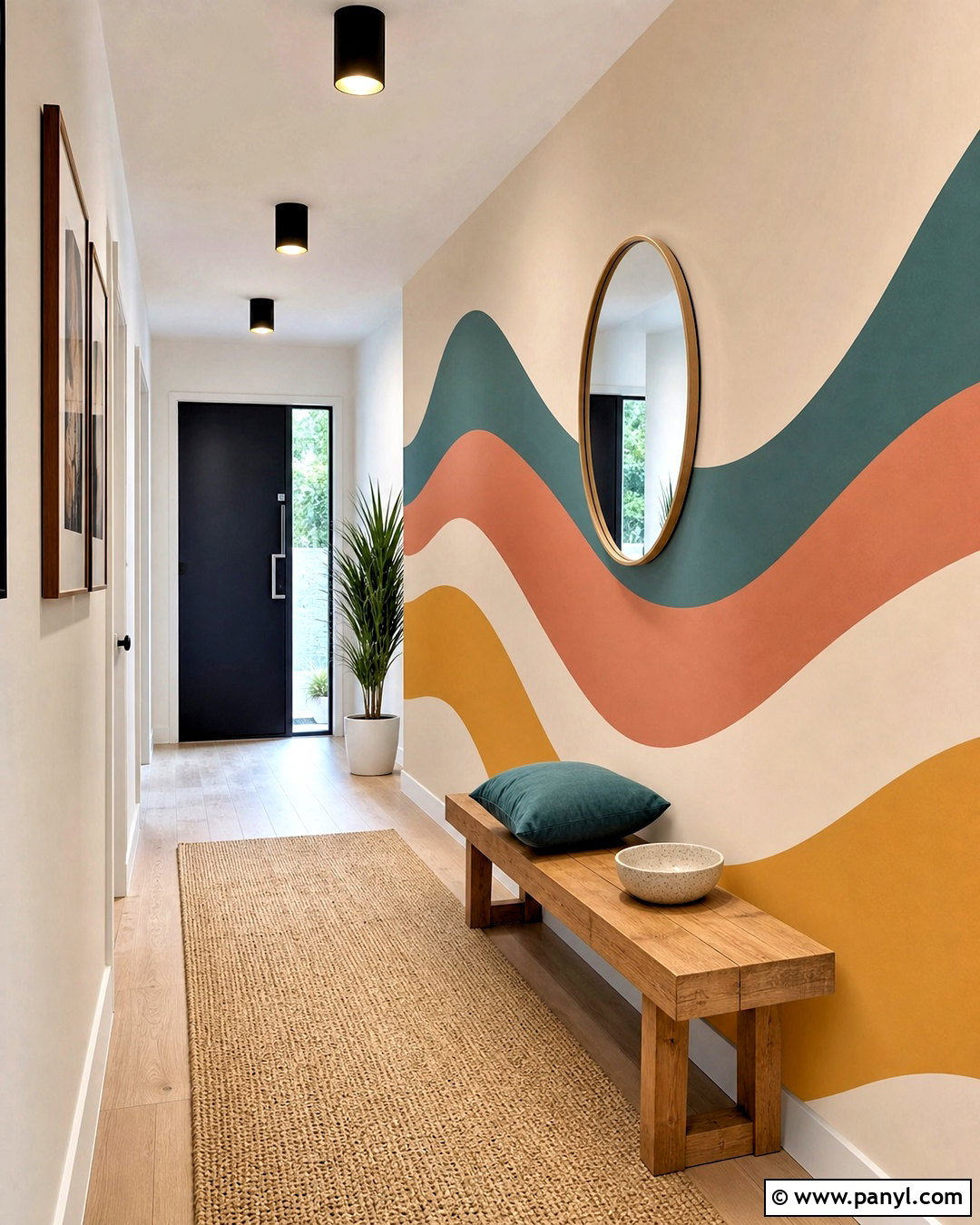 Wavy Line Wall Paint - 20 wall paint designs