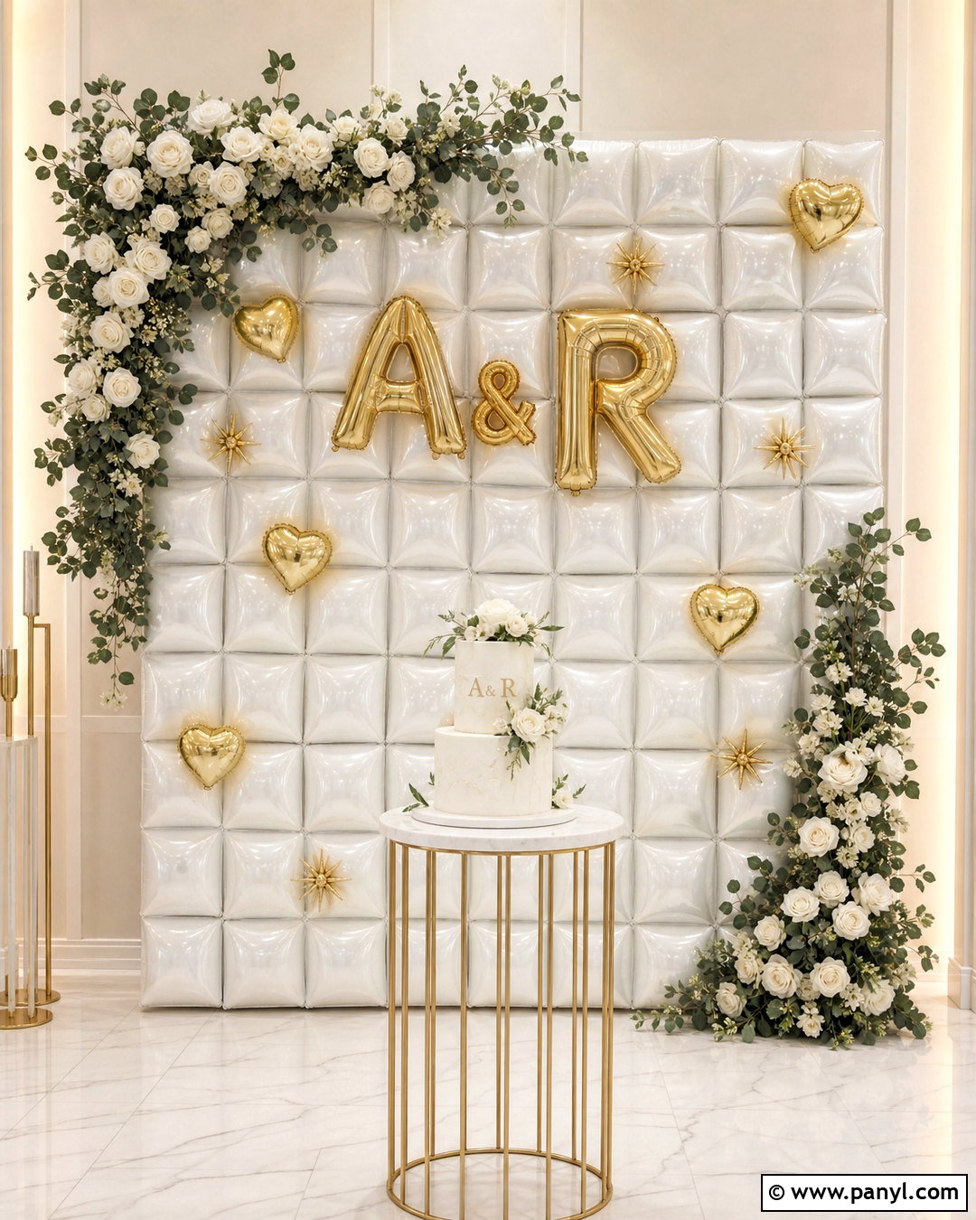 Wedding Foil Balloon Wall - 20 foil balloon wall ideas