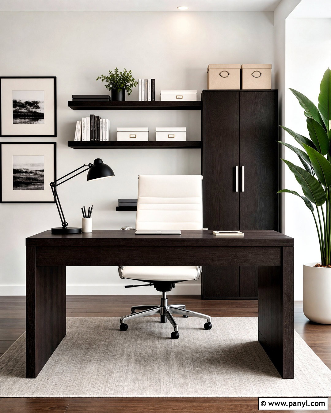 Wenge Wood And Crisp White - 20 wood colour combination ideas
