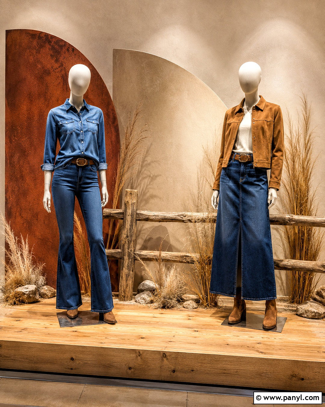 Western Denim Window Display - 20 denim window display ideas