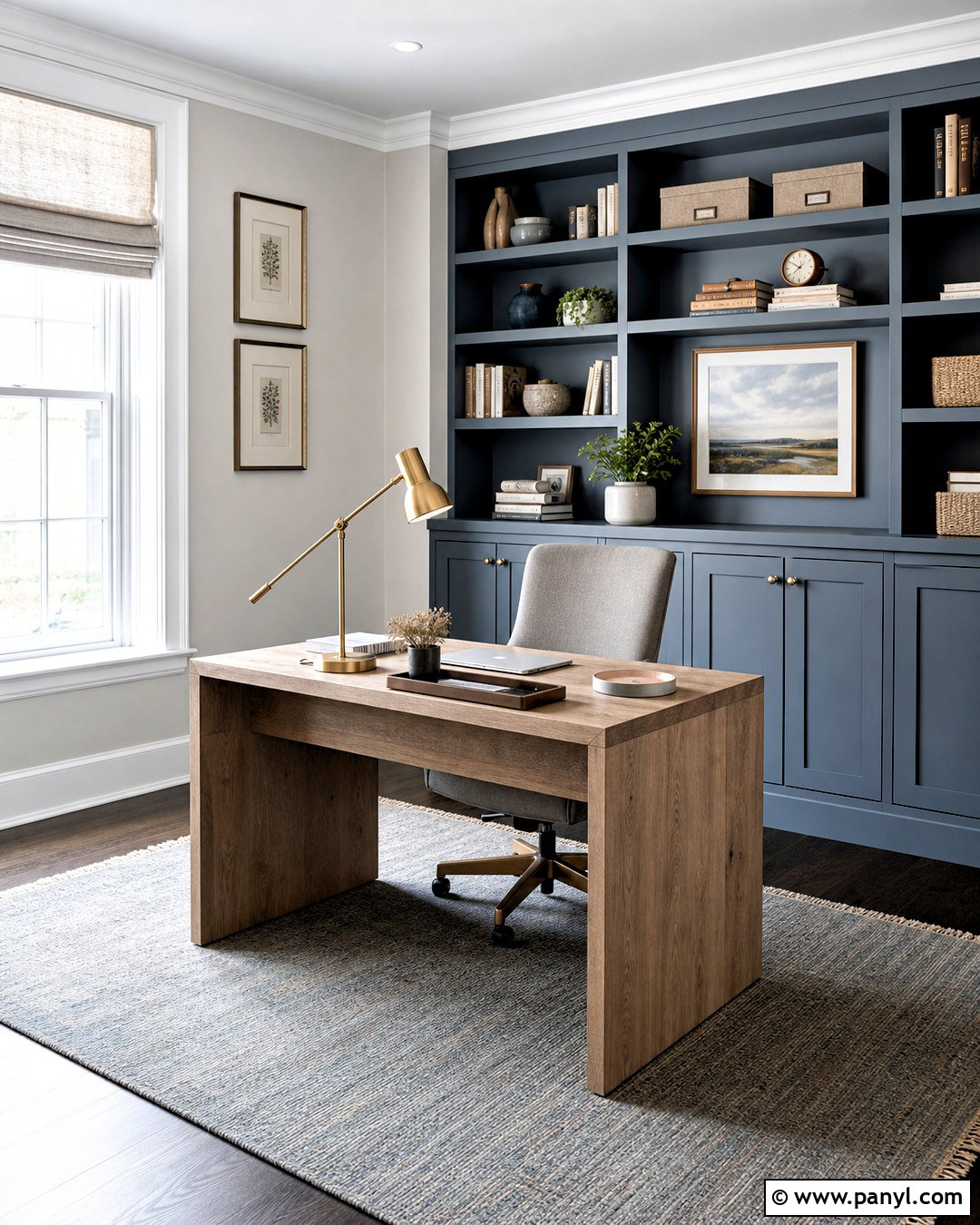 Wevet Home Office With Built-In Storage - 20 wevet farrow and ball ideas