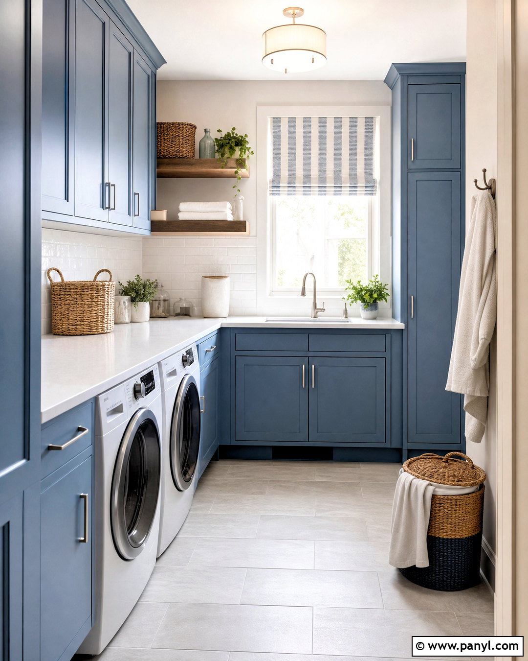 Wevet Laundry Room With Blue Cabinets - 20 wevet farrow and ball ideas