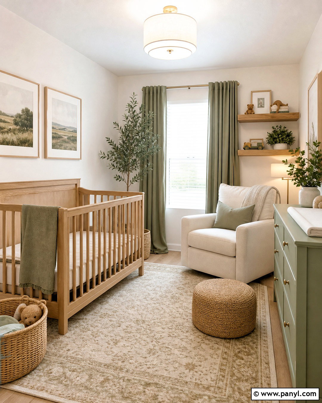 Wevet Nursery With Soft Green - 20 wevet farrow and ball ideas