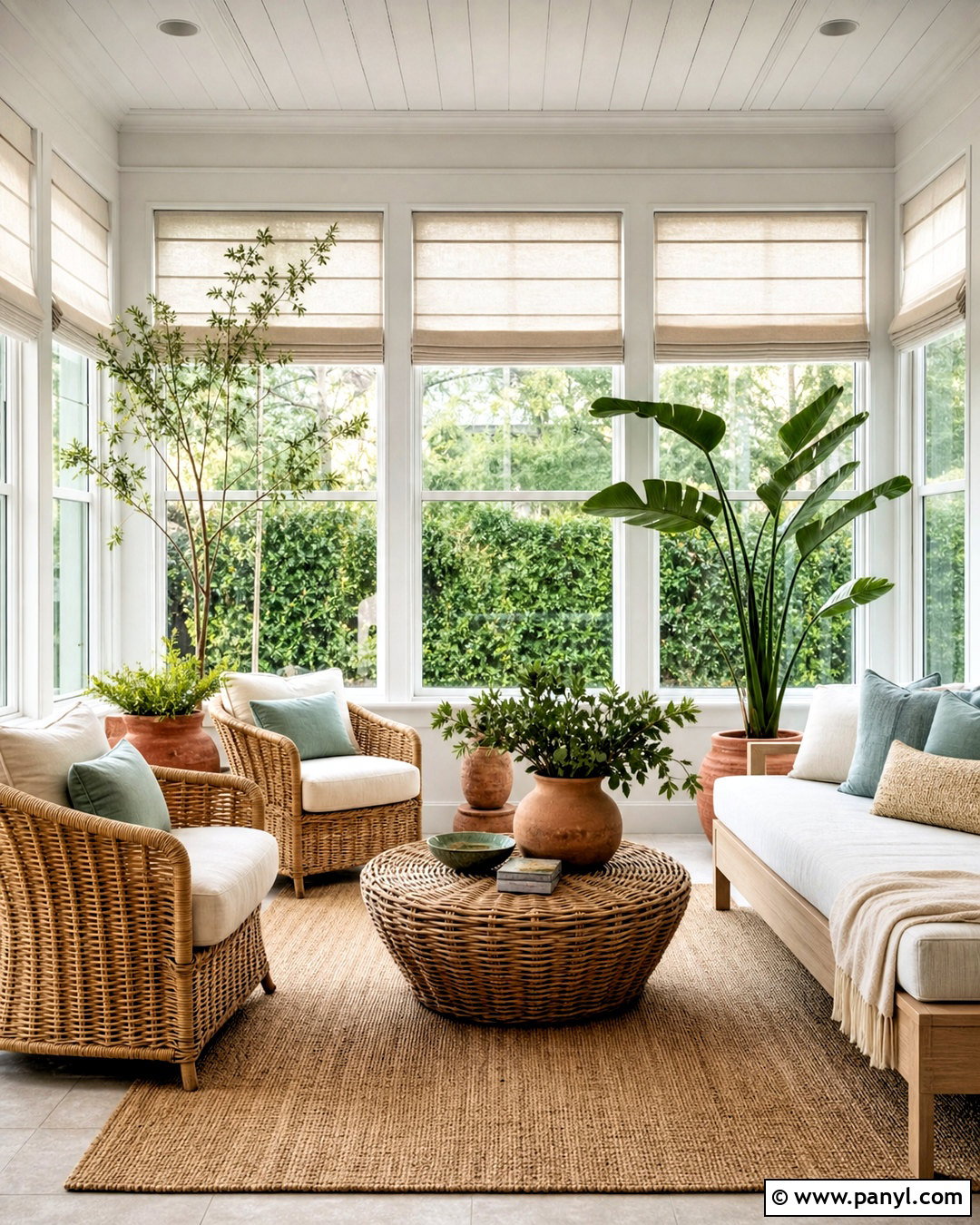 Wevet Sunroom With Woven Furniture - 20 wevet farrow and ball ideas