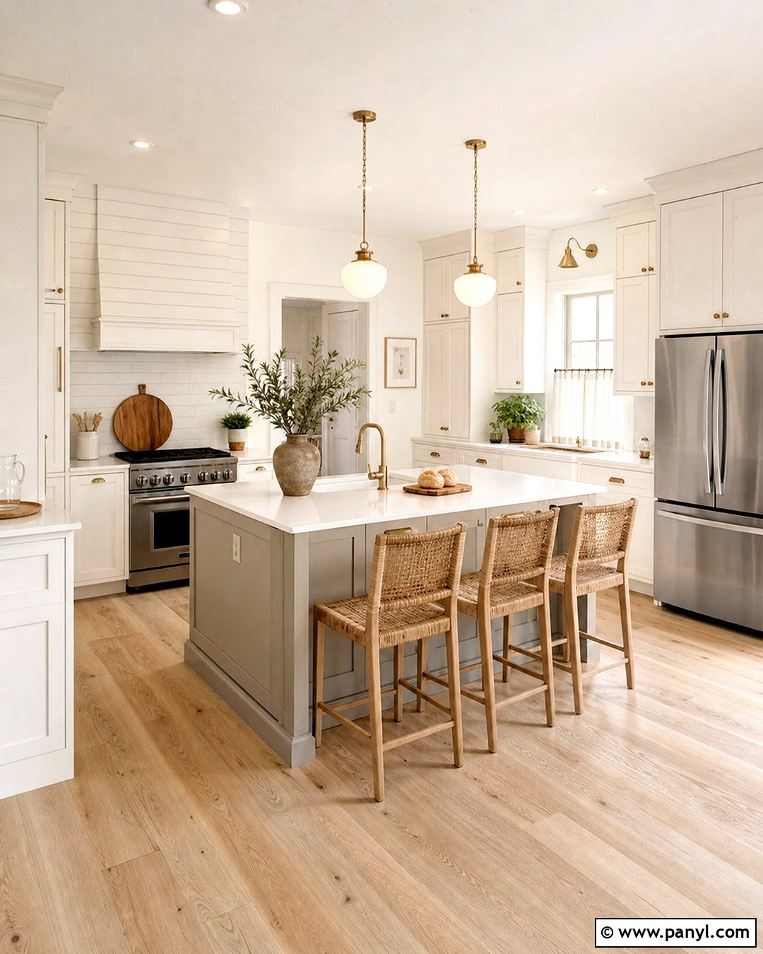 Whisper White Kitchen With Oak Cabinets - 20 whisper white behr ideas