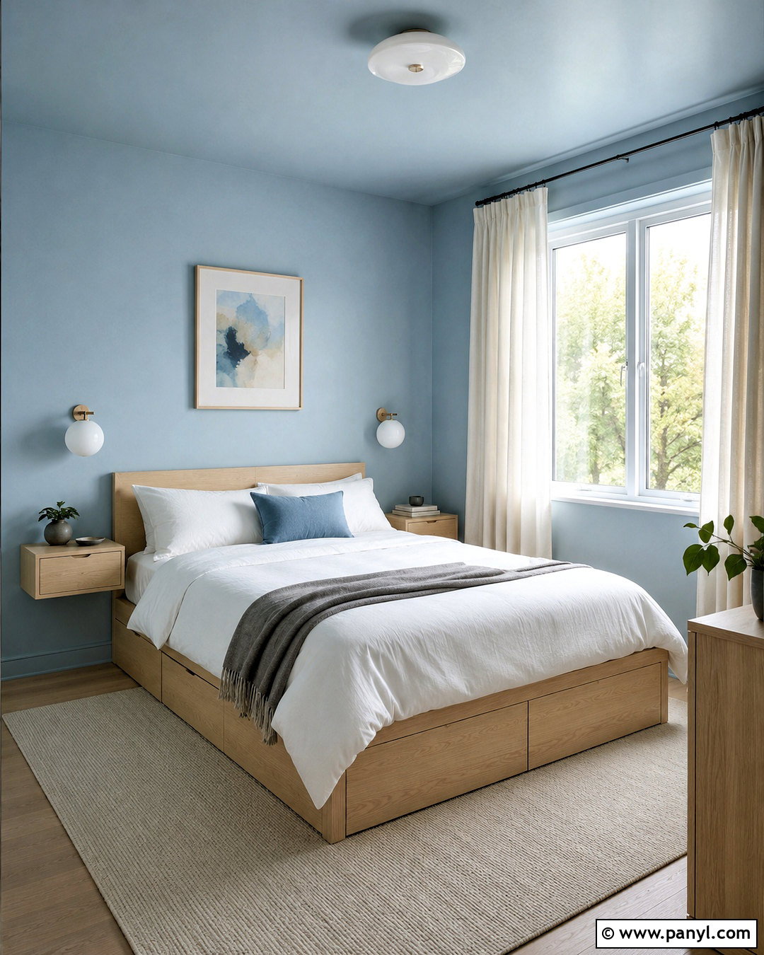 Whispering Spring Bedroom - 20 light blue paint colors for bedroom ideas