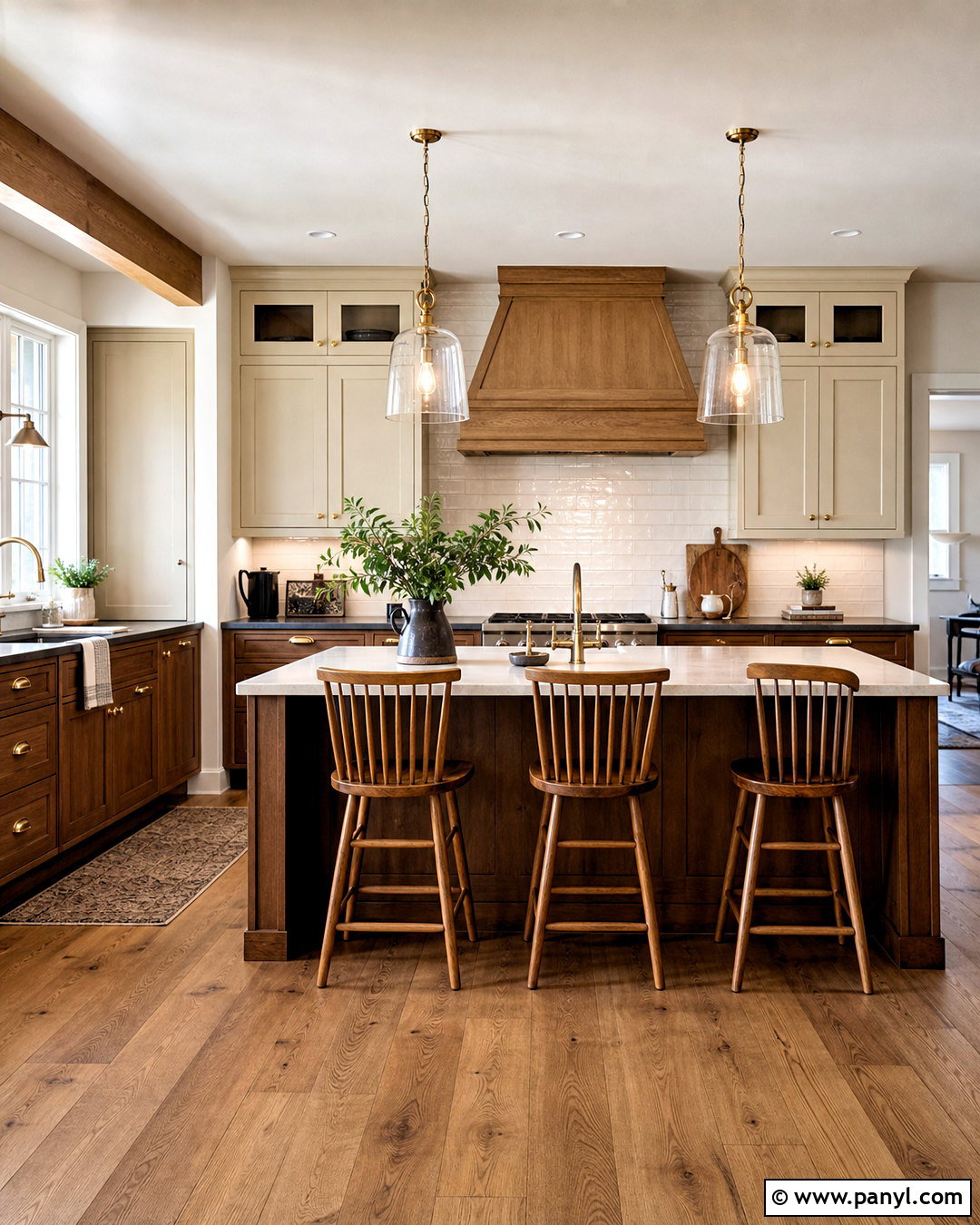 Whitall Brown Paint for a Farmhouse Kitchen - 20 warm brown paint colors