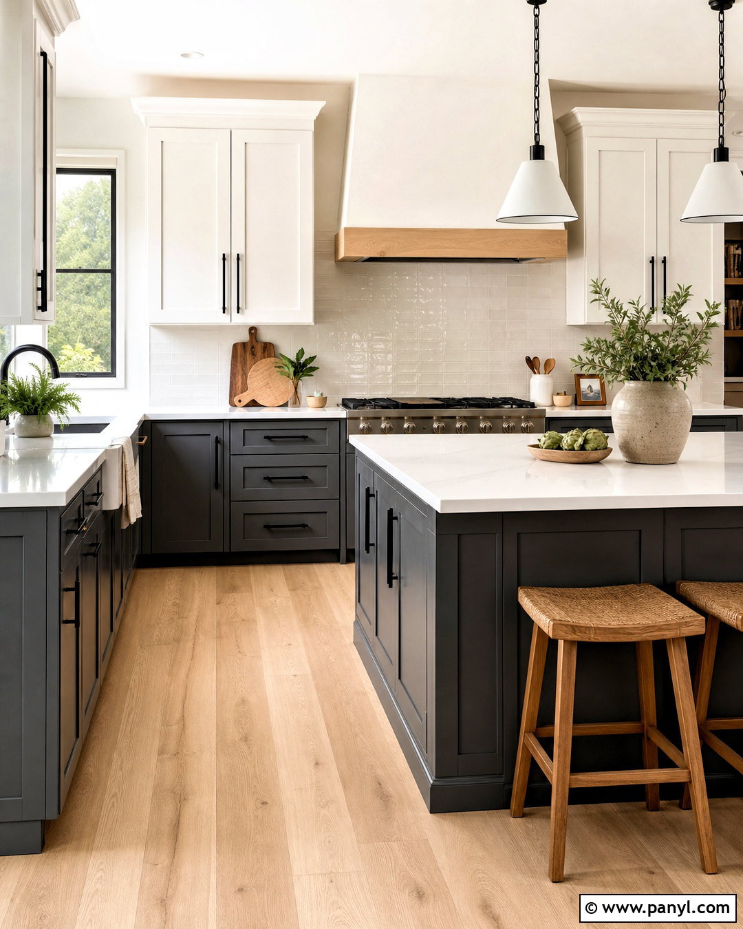 White And Charcoal Kitchen Cabinets - 20 kitchen cabinets colour combinations
