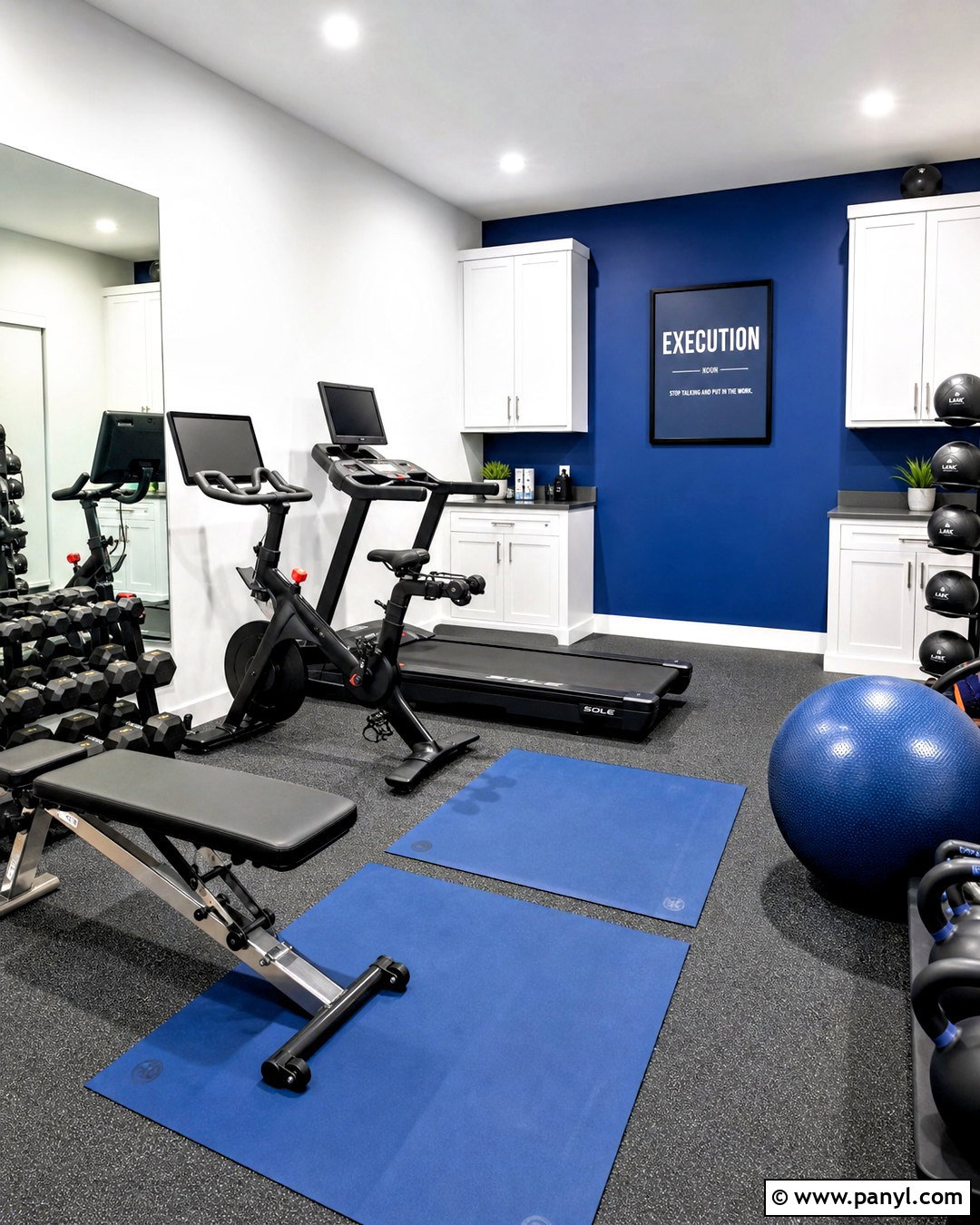 White And Cobalt Blue Gym Color Scheme - 20 gym color scheme ideas