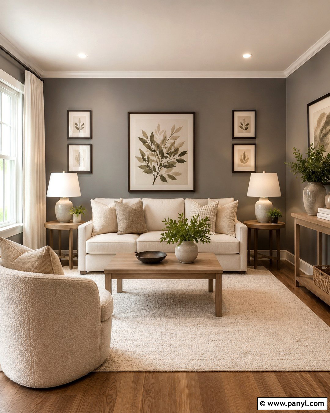 White And Cream With Gray Walls - 20 What Goes With Gray Walls