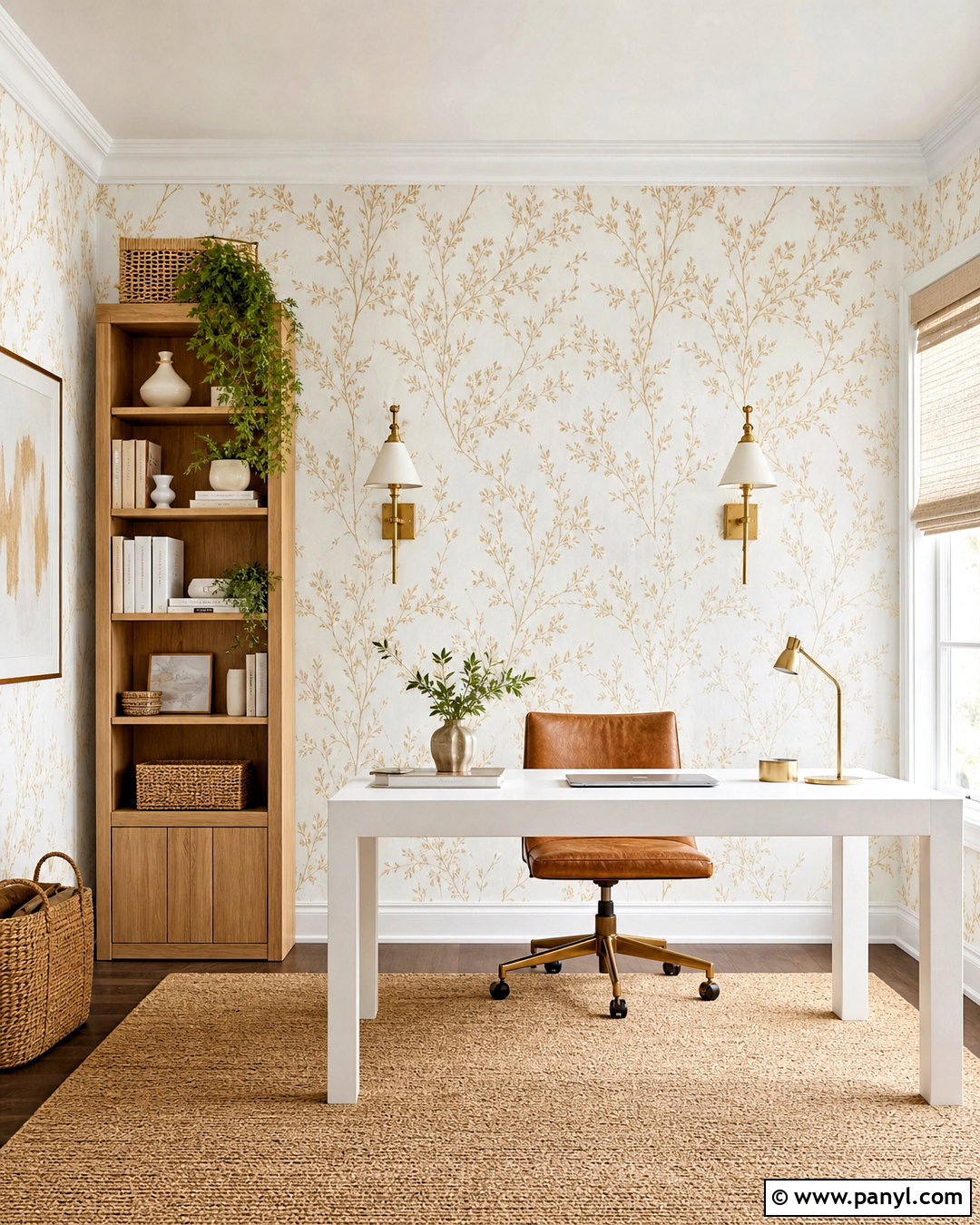 White And Gold Botanical Wallpaper - 20 wallpaper white and gold ideas