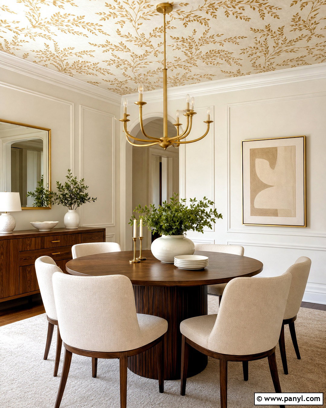 20 Wallpaper White and Gold Ideas for an Elegant Home Look