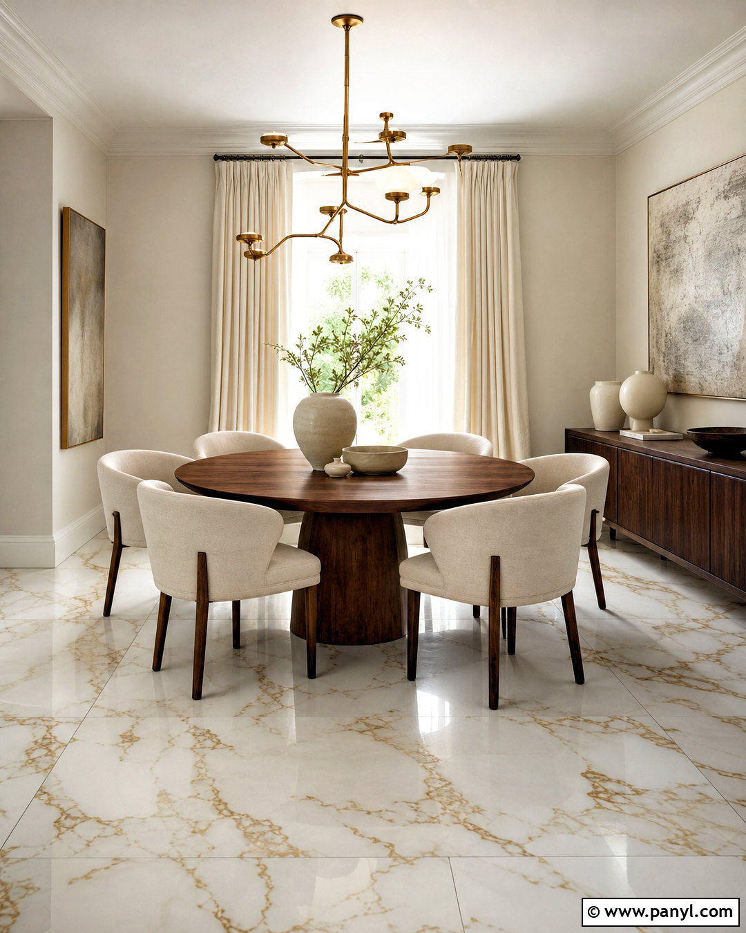 White And Gold Marble Dining Room Floor - 20 white and gold marble ideas