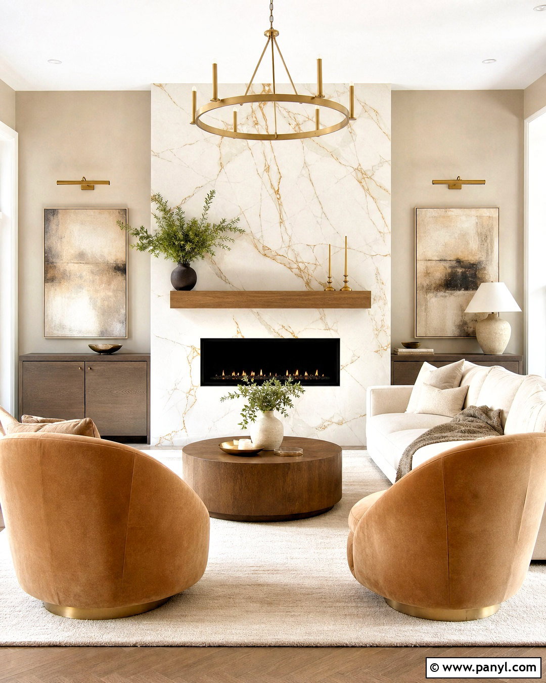 White And Gold Marble Fireplace - 20 white and gold marble ideas
