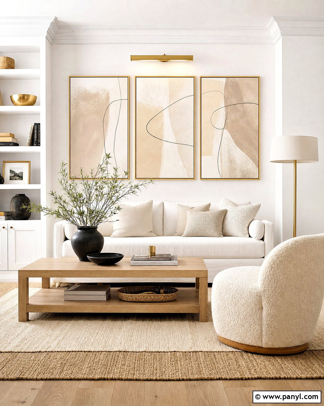 White And Gold Wall Decor - 20 golden wall decor ideas