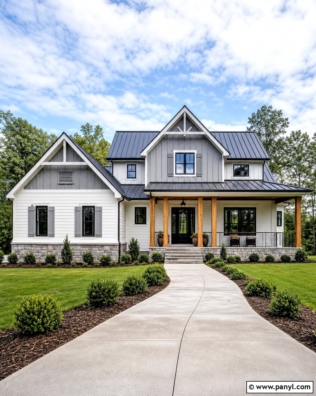 White And Gray Farmhouse Exterior - 20 exterior farmhouse paint colors