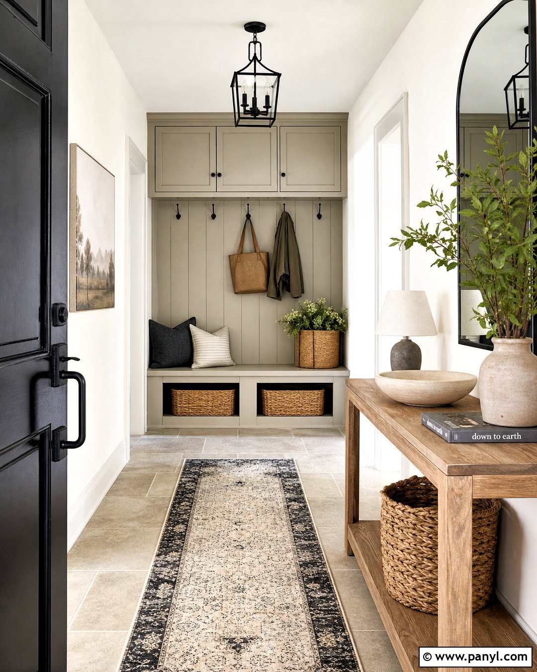 White And Greige Entryway - 20 white colour ideas