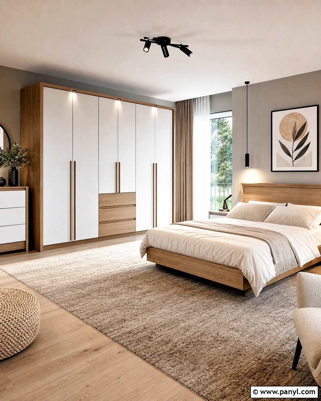 White And Oak Wardrobe - 20 wardrobe colour ideas bedrooms