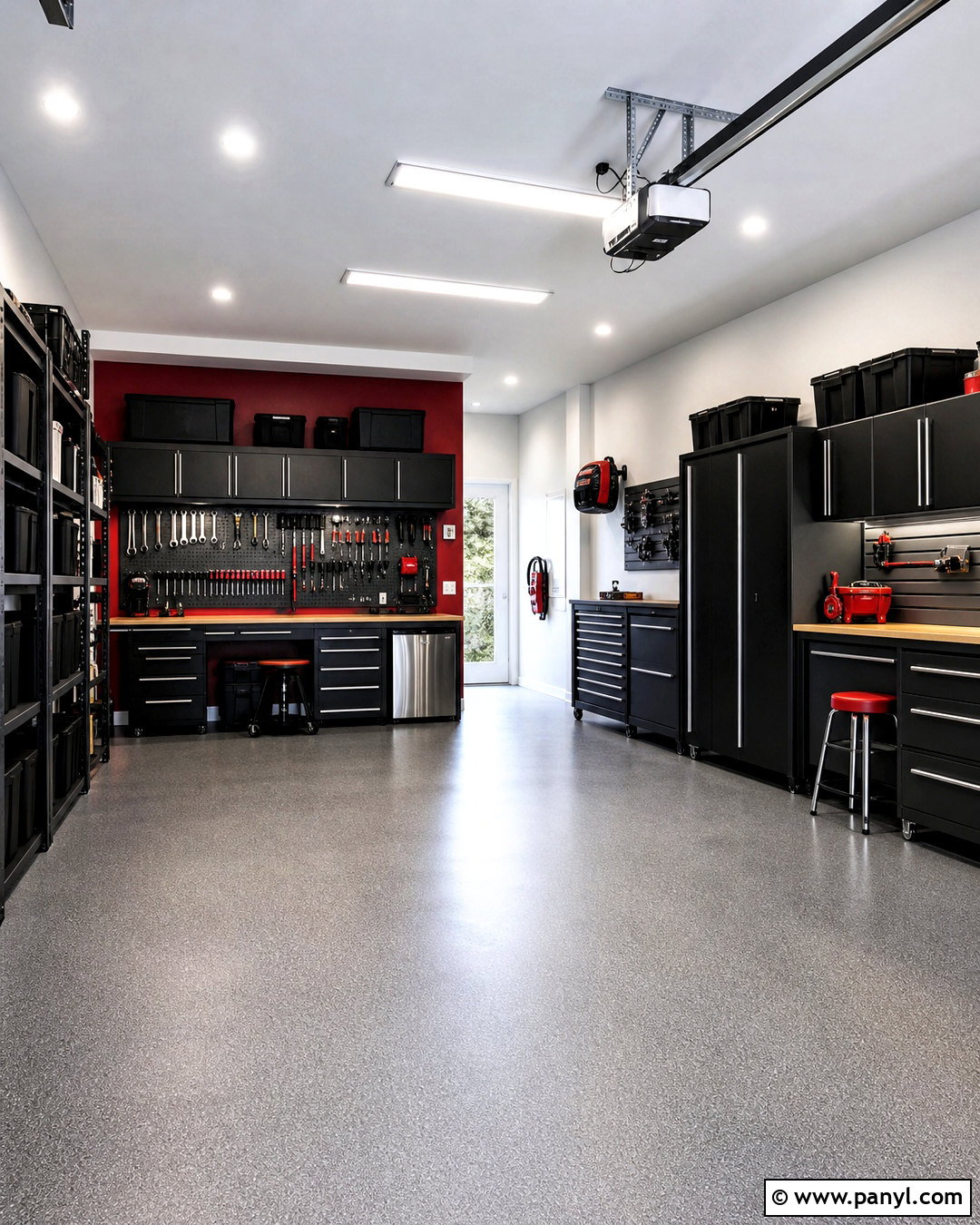 White And Red Garage Walls - 20 garage colors wall ideas