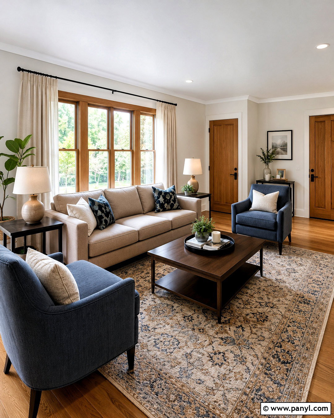 White Baseboards With Oak Window Trim - 20 oak trim updating ideas