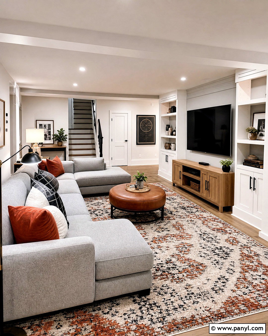 White Basement With White Trim - 20 white paint with white trim ideas