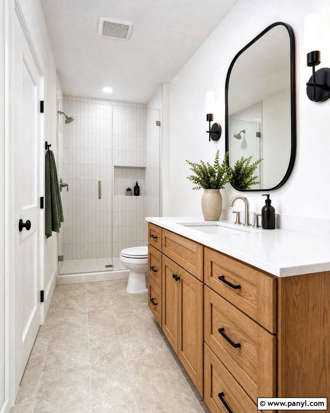 White Bathroom With White Trim - 20 white paint with white trim ideas
