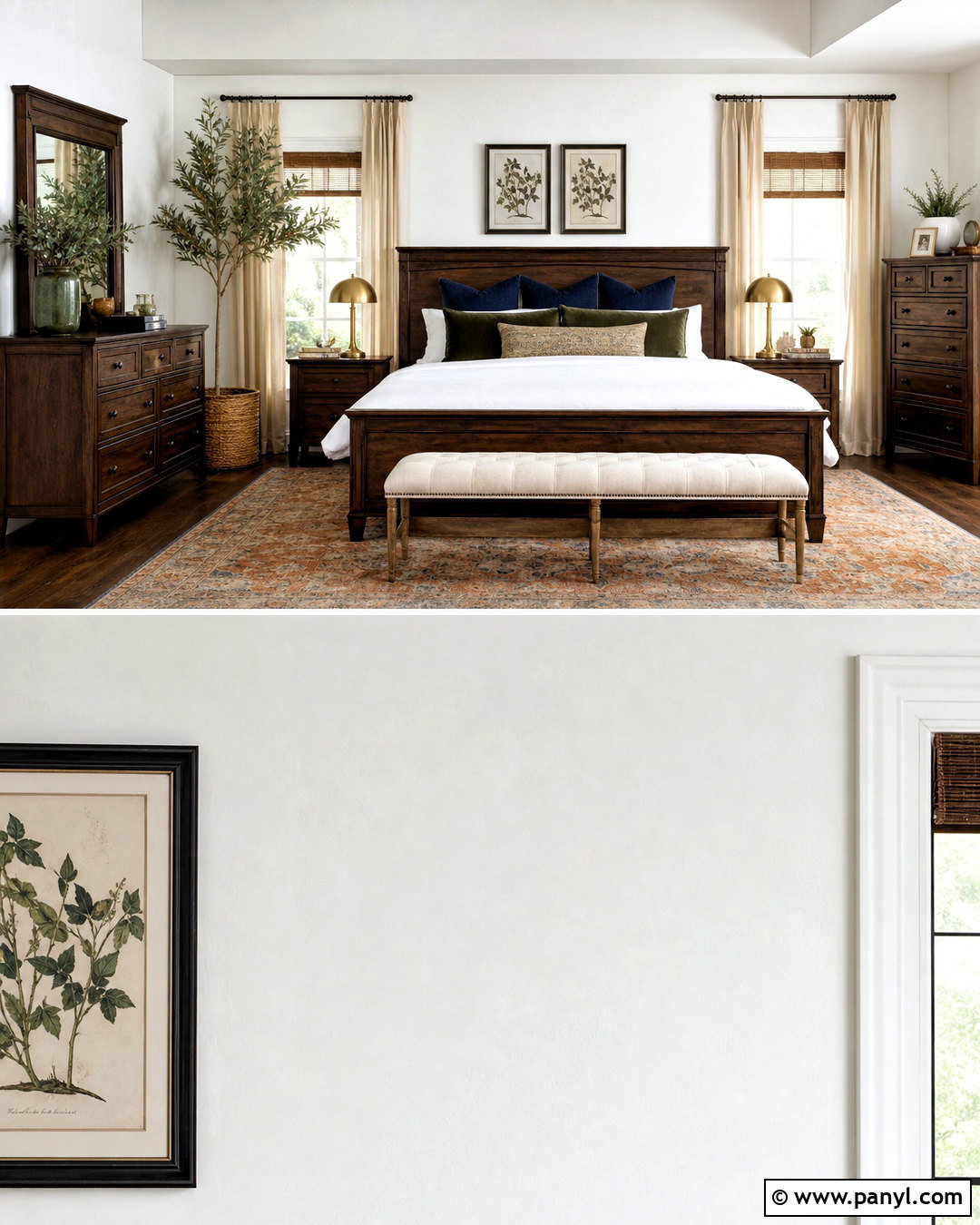 White Bedroom Walls With Dark Wood - 20 white wall ideas